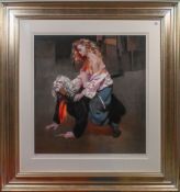 Robert Lenkiewicz (1941-2002) a well presented signed edition, 'The Painter with Lisa -