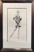 Robert Heindel, a limited edition print, 9/500, signed, framed and glazed, overall size, approx.