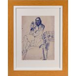 Robert Lenkiewicz (1941-2002) Winifred Lewis - 'Winnie'. 340 x 242 mm, pen on paper (on architect'