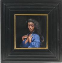 Robert Lenkiewicz (1941-2002) a small scale painting oil on board, signed and titled on the