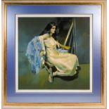Robert Lenkiewicz (1941-2002) 'Esther Seated' signed limited edition print 12/475, also signed by