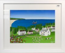 Elisa Trueman, 'No place Like Home' acrylic on board, 29cm x 39cm, framed and glazed. Consigned