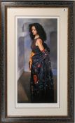 Robert Lenkiewicz (1941-2002) 'Anna with Black Shawl' signed limited edition print 144/475, with