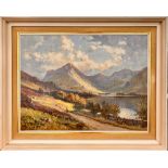 Wyndham Lloyd (1909-1997) 'Buttermere, Lake District' oil on canvas, framed, approx. 76cm x 60cm.