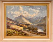 Wyndham Lloyd (1909-1997) 'Buttermere, Lake District' oil on canvas, framed, approx. 76cm x 60cm.