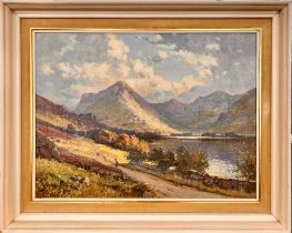 Wyndham Lloyd (1909-1997) 'Buttermere, Lake District' oil on canvas, framed, approx. 76cm x 60cm.