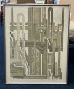 Eduardo Paolozzi (Scottish 1924-2005), lithograph, 'Homage to Michelangelo', signed
