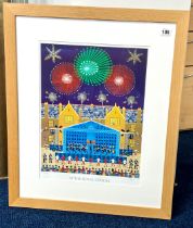 A Brian Pollard limited edition signed print, At the Royal Citadel, framed and glazed, approx.