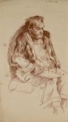 Robert Lenkiewicz (1941-2002) J. Tubridy. 1966. 335 x 185 mm. pencil on paper, unframed.