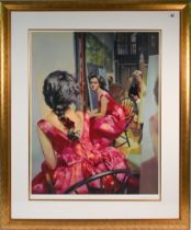 Robert Lenkiewicz (1941-2002) 'Painter with Anna-Rear View- Project 18' signed limited edition print