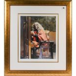 Robert Lenkiewicz (1941-2002) 'Self Portrait at Easel' signed limited edition print 248/500, with