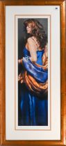 Robert Lenkiewicz (1941-2002) 'Karen in Blue' signed limited edition print 368/475, with certificate