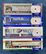 A large collection of 22 boxed model haulage trucks. 1:50 scale. Limited edition collectables, to