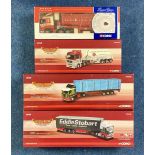 A large collection of 19 Corgi boxed model haulage trucks.1:50 scale. Limited edition collectables