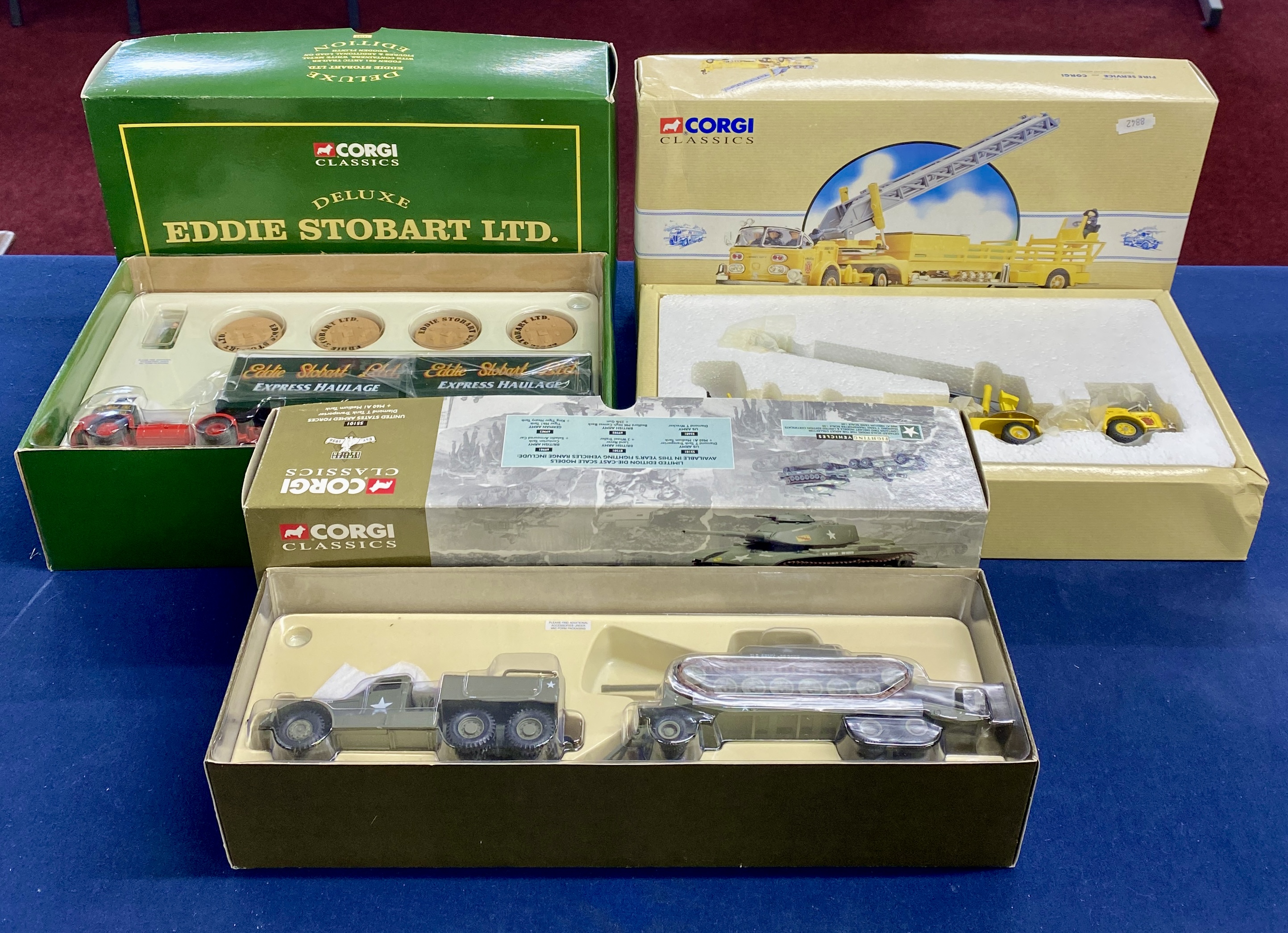 Collection of three items. Corgi Classics 55101 United States Armed Forces Diamond T Tank