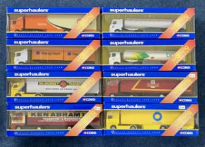 Collection of 20 boxed haulage trucks, 1:64 scaled models to include Corgi Superhaulers TY86718