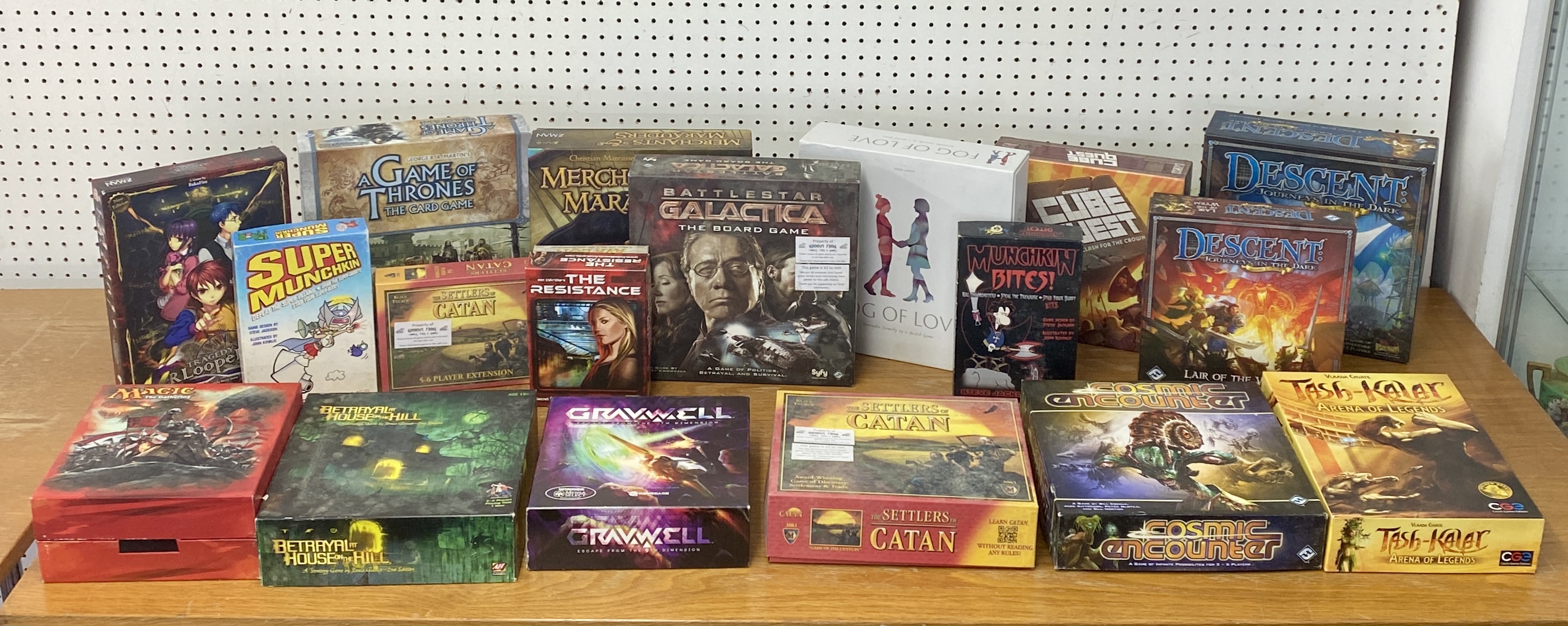 Large collection of boxed games, approx. 17. To include 'Magic The Gathering', 'Super Munchkin', '