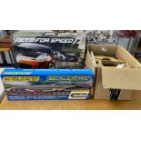 A collection of items including Scalextric ‘Need for Speed’ Nissan 350z v Lamborghini Gallardo,
