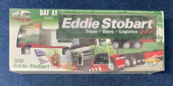Large Eddie Stobart radio controlled 1:18 radio controlled scale model, boxed, Box states ‘DAF XF