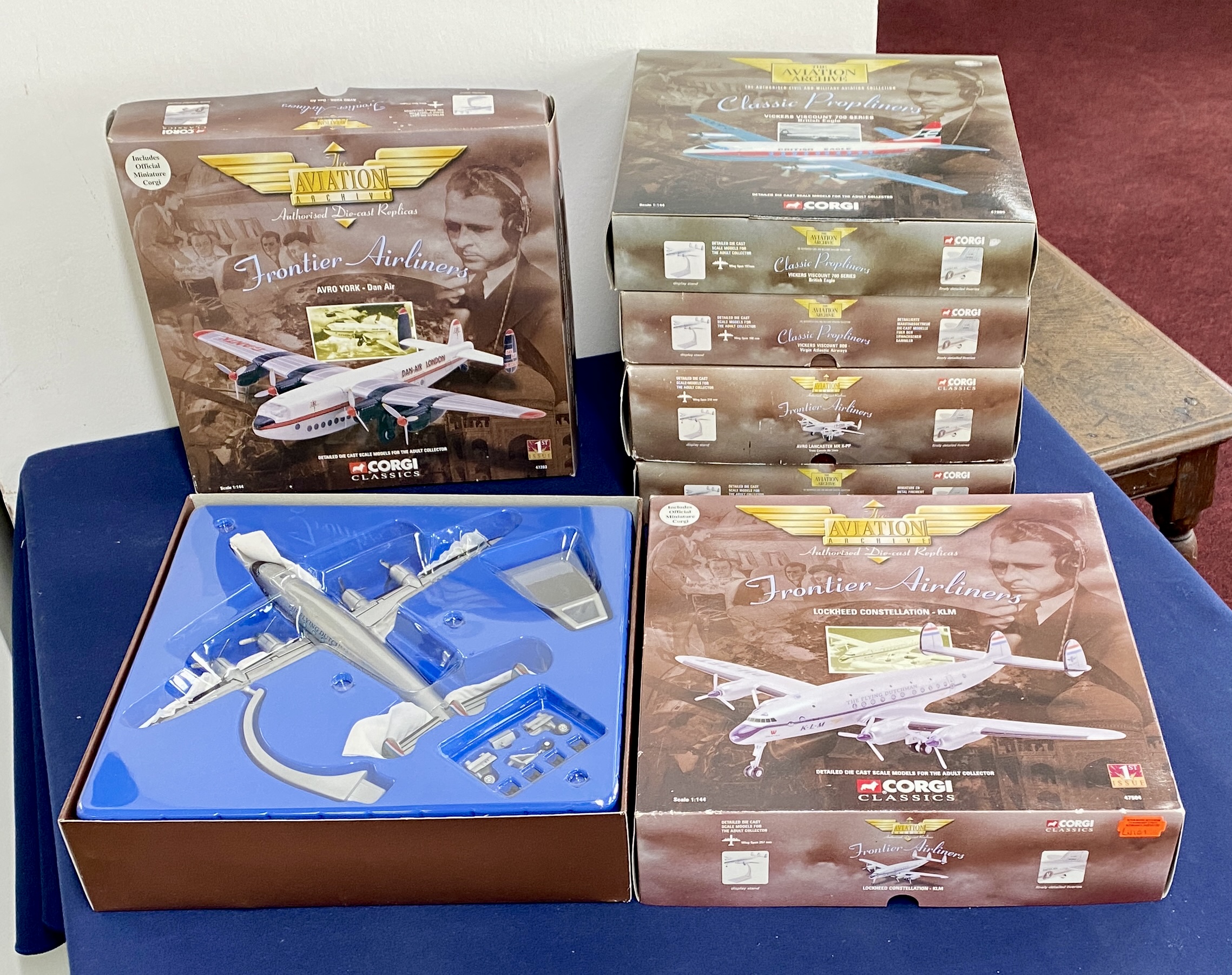 A collection of six Corgi Classics items. Scale 1:144. The Aviation Archive - Authorised Die-cast