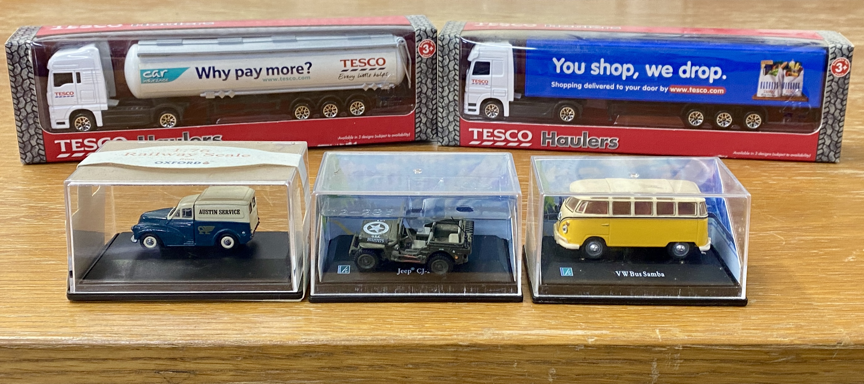 Large collection of 46 models, including cars, haulage trucks, vans etc. Boxed, cased, to include