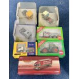 Large collection of Haulage trucks, tractors etc. Boxed, cased, twenty five pieces to include