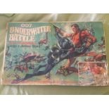 A Triang Game TG4 007 Underwater Battle From Thunderball Largo v James Bond, Boxed. Box worn,
