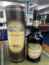 A single bottle, The Glenturret original malt liqueur, boxed.