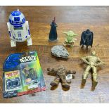 Various Star Wars Items, to include boxed C-3PO model with freeze frame action slide and R2D2