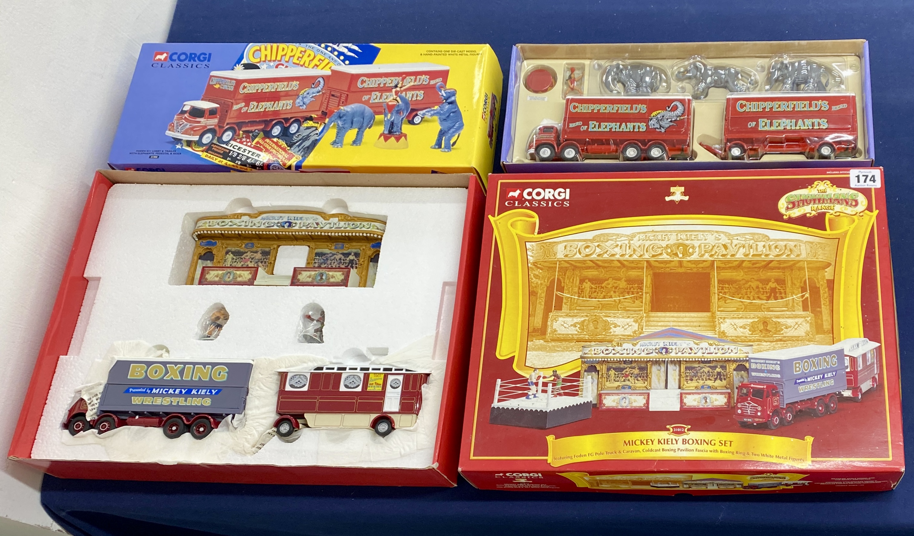 Two Corgi Classics, boxed. 31902 Foden S21 Lorry & Trailer with Elephants, pedestal & Rider 31012 ‘