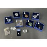 Swarovski Crystal Glass, eight pieces including 2008 renewal gift, 2011 renewal gift etc, boxed also