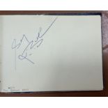 A 1960's autograph album containing autographs of various celebrities including Cliff Richard