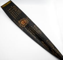An interesting 19th century oar/ paddle marked for Clare College Lent Races 1890, Trinity St