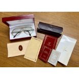 Cartier, lunettes/eyewear, number 5914, with certificate of guarentee