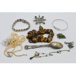 Bag of various Silver and other jewellery and objects