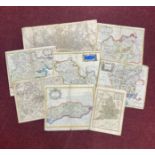 Various maps including The Environs of London 1832 by Baldwin, Tho Bowen England & Wales, Robert