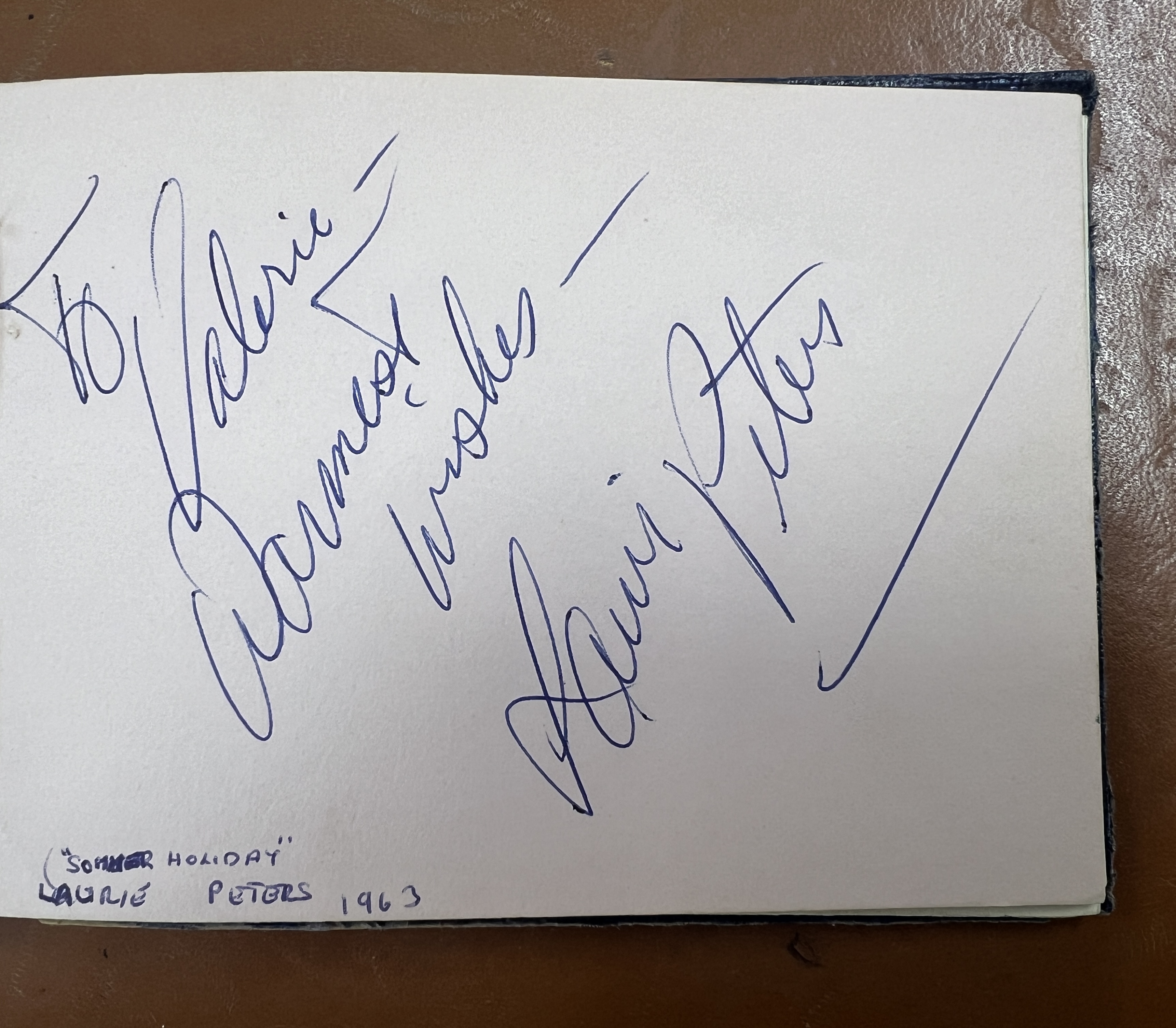 A 1960's autograph album containing autographs of various celebrities including Cliff Richard, - Image 24 of 37