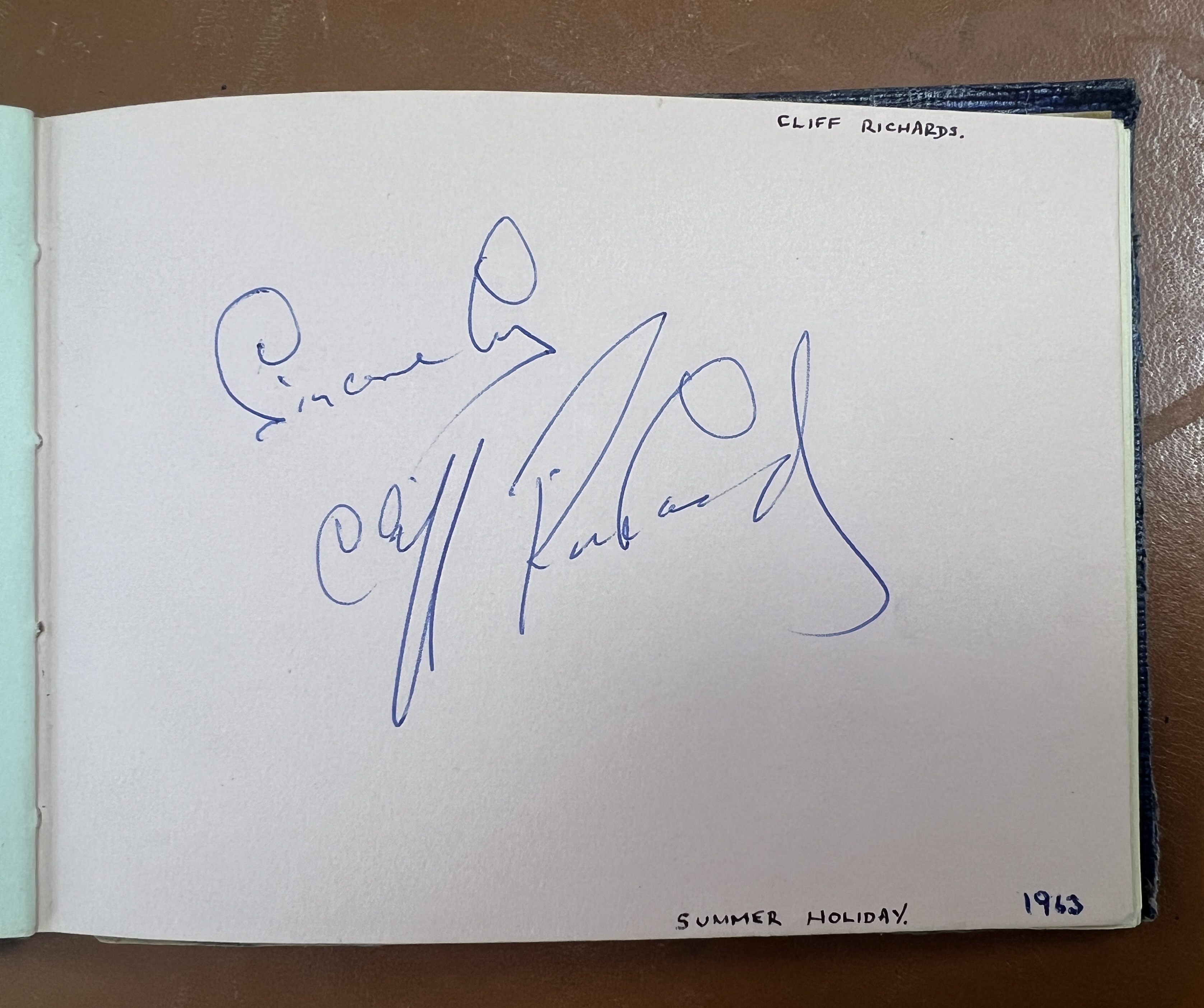 A 1960's autograph album containing autographs of various celebrities including Cliff Richard, - Image 28 of 37