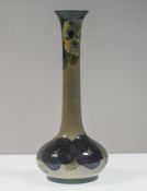 William Moorcroft, barley pansy onion vase. C 1918, height 26cm (professional restoration).
