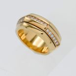 Piaget, an 18ct yellow gold and diamond ring, size M/N, inscribed Piaget 750 A66487 53, 1997.