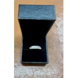 An 18ct seven stone diamond ring, set with old cut diamonds, size J
