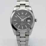 Rolex, a Datejust 41 Oyster Perpetual stainless steel gents wristwatch, ref.126300