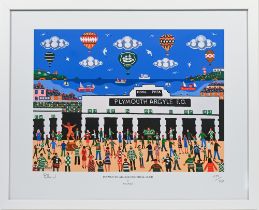 Brian Pollard, a limited edition print 'PAFC', signed and numbered by the artist, framed and glazed,