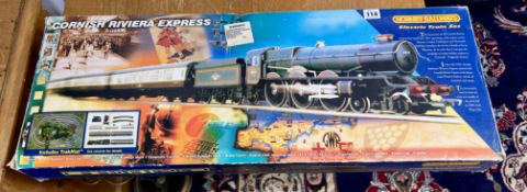 Horny Railways, OO gauge The Cornish Riviera Express, electric trains et R826, boxed.