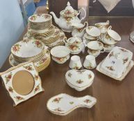 Royal Albert 'Old Country Roses' tea service, approx 53 pieces.