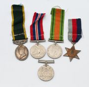 A group of WWII medals awarded to F.Thomas incl. Edw VI Efficient Service Medal stamped '2032865 S/S
