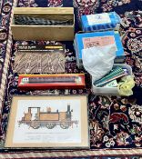 A collection comprising Hornby Auto coach W196W, boxed, Duette Dual Control unit, another power
