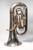 A Tuba 119149 Boosey & Co, E Flat, with Vincent Bach mouthpiece and Paxman case.