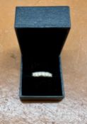 An 18ct and diamond set ring, set with 1ct diamonds, approx 3.6g, size N/O.