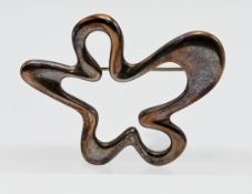 Georg Jensen, a sterling silver 'Splash' brooch.